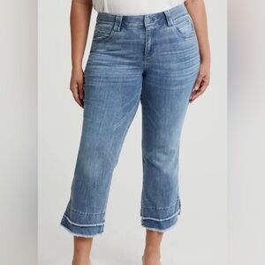 Democracy Ab technology crop jeans flare size 12